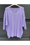 HÄKELPULLOVER PE26802 LILA