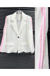 BLAZER 2-STRIPE JACKET PE26764 WHITE
