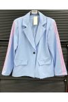 BLAZER 2-STRIPE JACKET PE26764 SKY BLUE