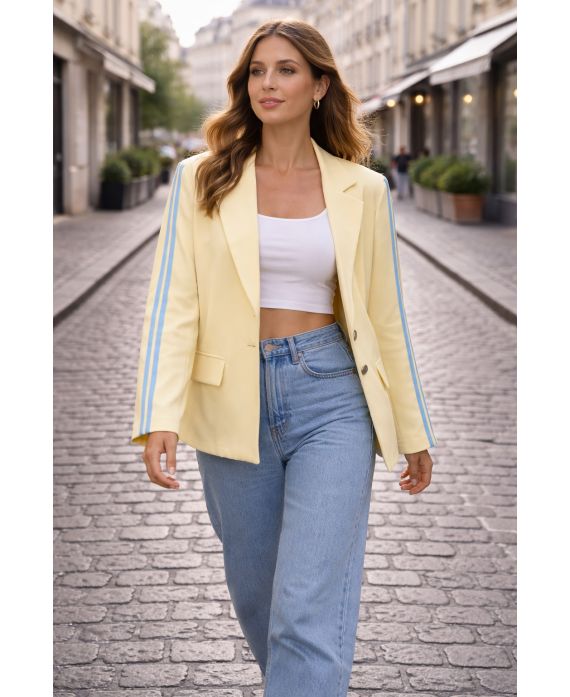 BLAZER 2-STRIPE JACKET PE26764 YELLOW