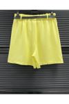 JUPE-SHORT CEINTURE PE26825 JAUNE
