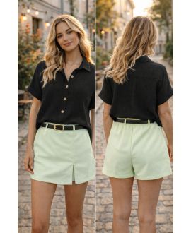 GÜRTEL-SKORT PE26825 PASTELLGRÜN