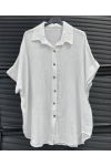 CAMISA DE ALGODÓN PE26849 GASA BLANCA