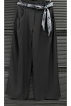 SCARF BELT PANTS PE26841 BLACK