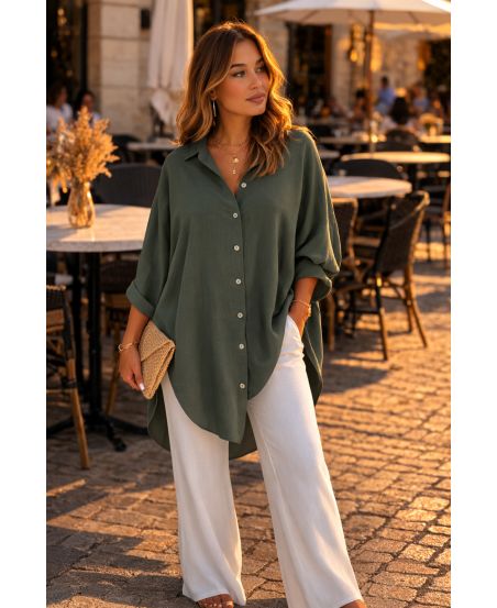 CHEMISE OVERSIZE PE2138 KAKI