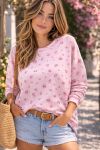 PE2379 SUDADERA ROSA FLORAL