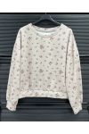 BLUZA PE2379 W KOLORZE Z KWIATAMI