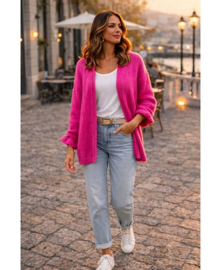 CARLET MORBIDO PE260818 FUSHIA KNIT