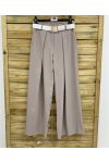 PANTALONI FLUENTI CON CINTURA PE26883 TAUPE