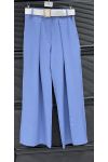 FLOWING TROUSERS WITH WAISTBAND PE26883 BLUE JEANS