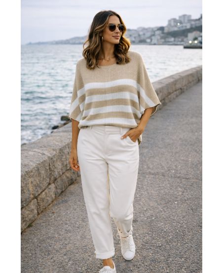 CHIC STRIPE PE260528 BEIGE TRUI