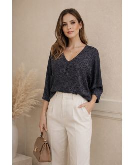 JERSEY CHIC LUREX PE260535 NEGRO