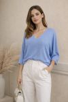 CHIC LUREX SWEATER PE260535 SKY BLUE