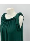 ROBE EPAULE A NOUER PE5182 EMERAUDE