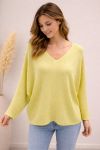 MAGLIONE LUREX TEXTURIZZATO PE260576 GIALLO
