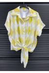 CHEMISIER A NOUER PE260540 JAUNE