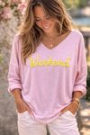 PULL LEGER WEEKEND PE2290 ROSE