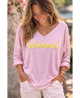 JERSEY LIGERO DE FIN DE SEMANA SS2290 ROSA