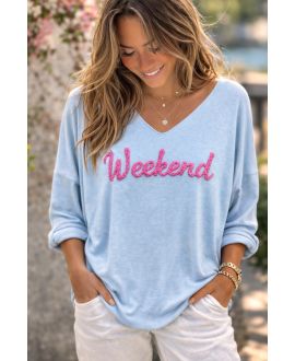 LIGHT WEEKEND SWEATER SS2290 SKY BLUE