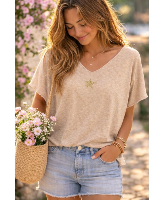 LOOSE TOPSTER PE260589 BEIGE