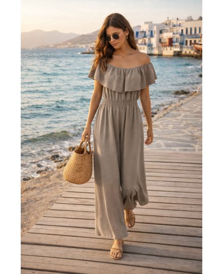 COMBINAISON PANTALON PE260623 TAUPE