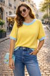 CHIC JERSEY TRICOL BICOLOR PE260636 AMARILLO/AZUL