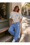 SWEATSHIRT + PANTS SET "LA" PE260646 BLUE