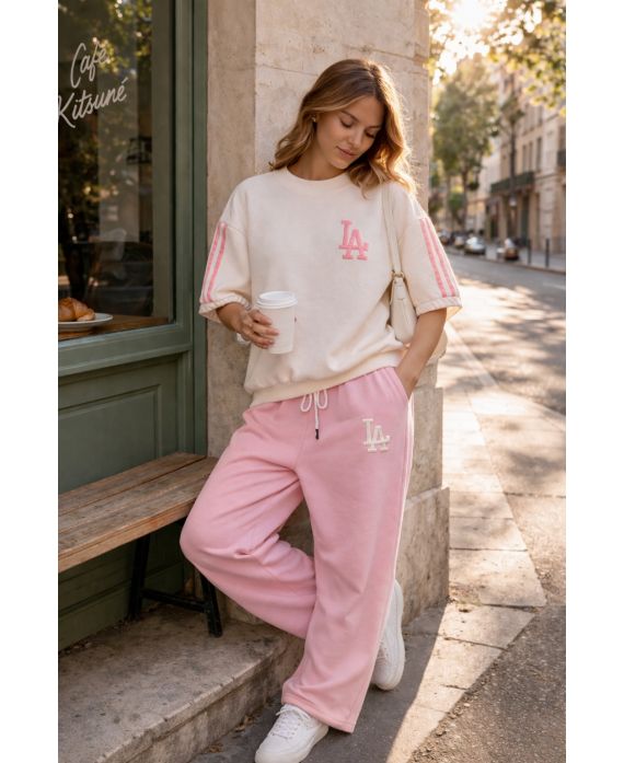 FELPA + SET PANTALONI "IL" PE260646 ROSA