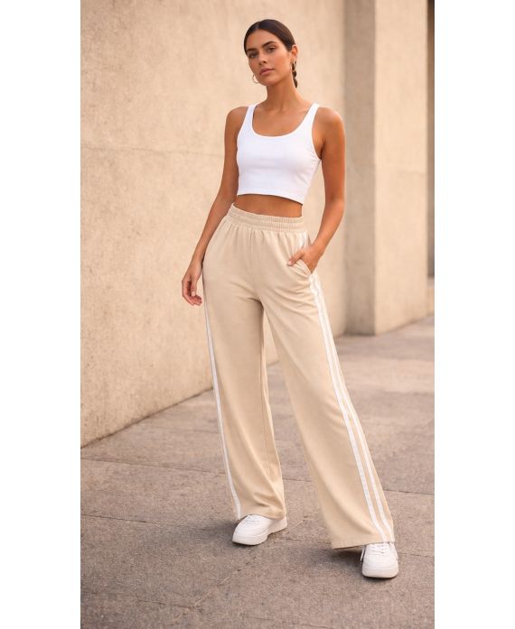 2-STREIFEN, 2-TASCHEN-HOSEN PE2301 BEIGE