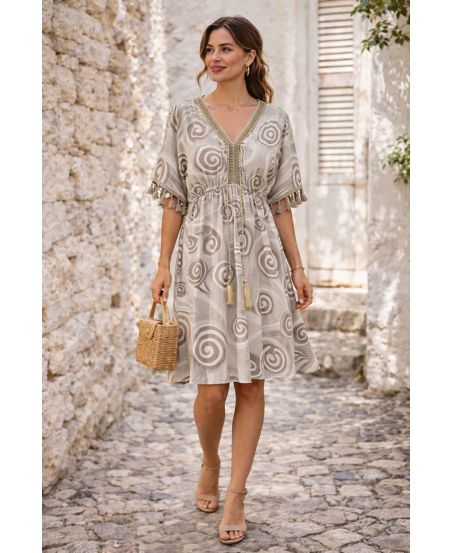 KWASTPRINT JURK PE260669 TAUPE