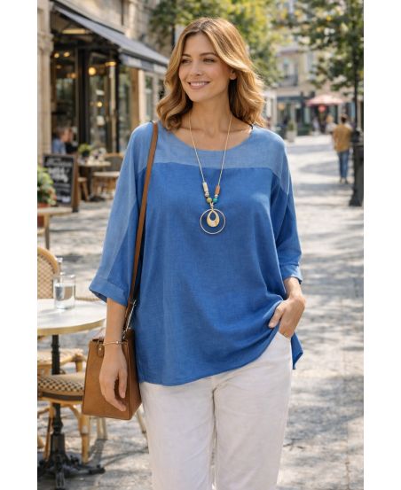 LUŹNA TUNIKA + TENCEL PE260673 MEDIUM