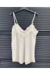 LACE TOP WITH ADJUSTABLE STRAPS PE260700