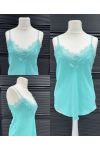 LACE TOP WITH ADJUSTABLE STRAPS PE260700