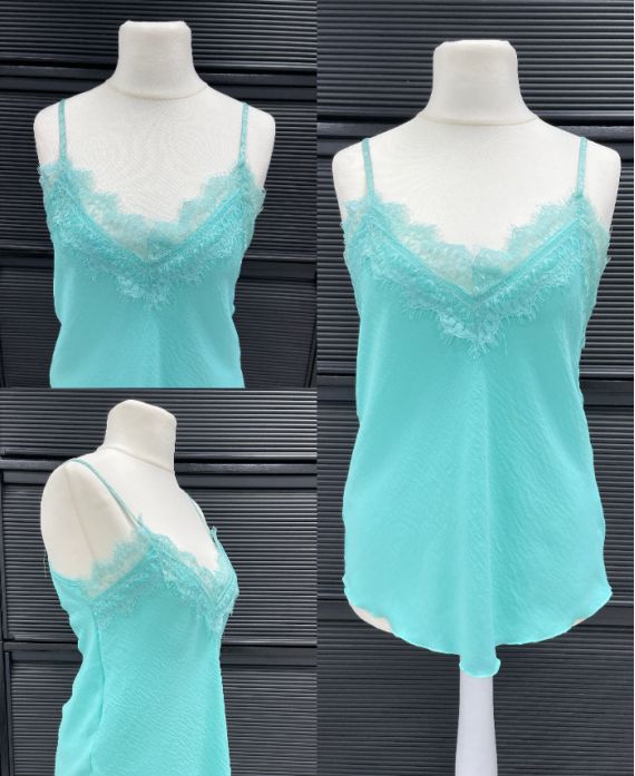 TOP DENTELLE A BRETELLES AJUSTABLES PE260700