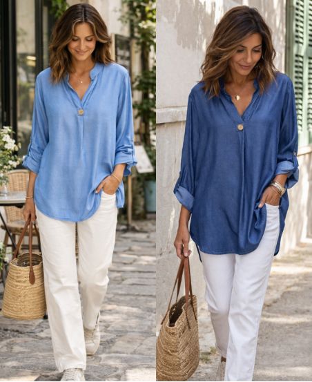 CHEMISIER TENCEL PE2445