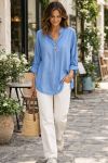 TENCEL-BLUSE PE2445