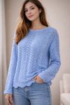 PULL TRICOT AJOURE PE2195