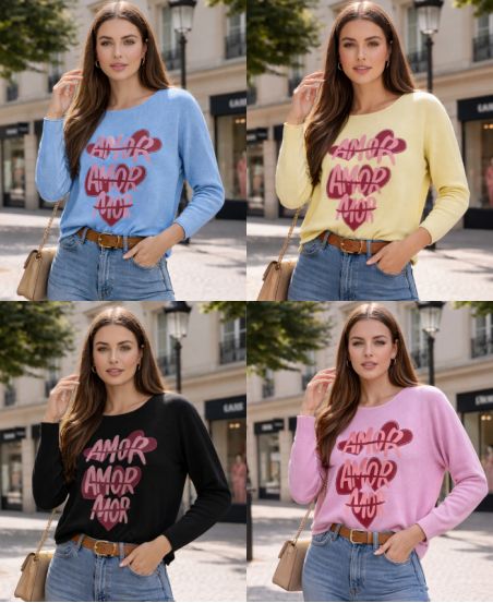 AMOR AMOR SEAMLESS SWEATER AMOR AMOR PE2240