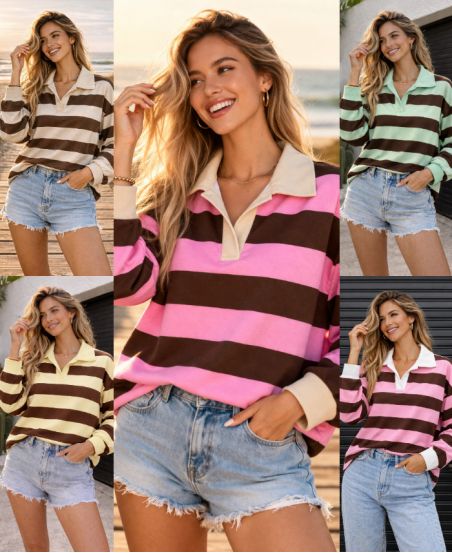 GESTREIFTES POLOHEMD PE2258