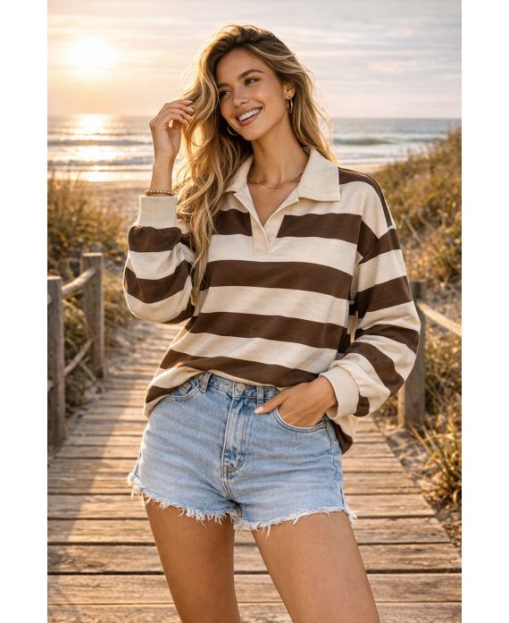 STRIPED POLO SHIRT PE2258