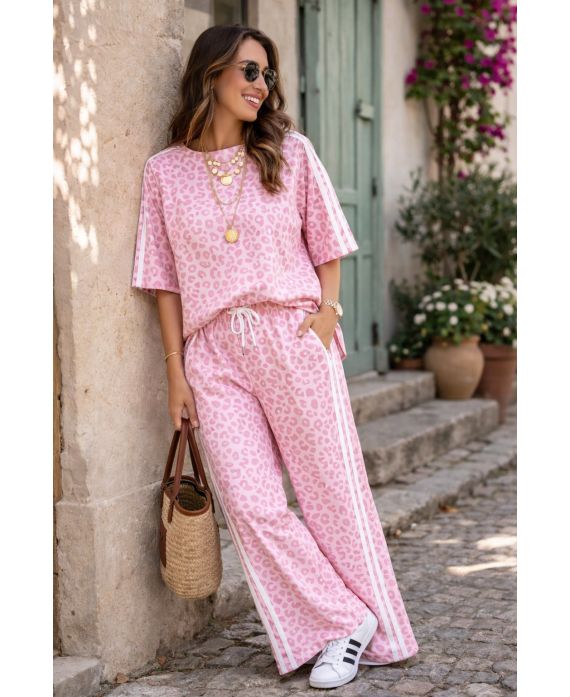 CONJUNTO DE PE260691 LEOPARD SOBREDIMENSIONADO DE 2 RAYAS