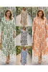 VESTITO MAXI IN VISCOSA STAMPATO PE260686