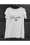 BICHETTE PRINT COTTON T-SHIRT PE260741