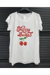 T-SHIRT COTON IMPRIME CHERRY BOMB PE260738