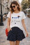 T-SHIRT COTON IMPRIME JE T'AIME PE260737