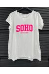 CAMISETA DE ALGODÓN ESTAMPADA DE SOHO PE260743