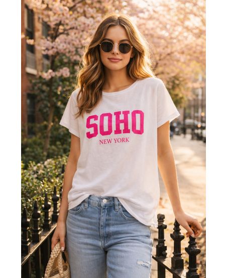 SOHO BEDRUKTE KATOENEN T-SHIRT PE260743