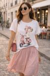 CAMISETA VINTAGE CON ESTAMPADO DE SCOOTER PE260756