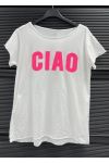 T-SHIRT DI COTONE STAMPATA CIAO PE260741