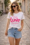 BAUMWOLL-T-SHIRT MIT LOVE PE260739 MUSTER